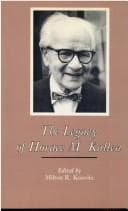 Tapa de The Legacy of Horace M. Kallen