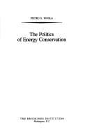 Tapa de The politics of energy conservation