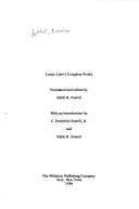 Tapa de Louise Labé's complete works