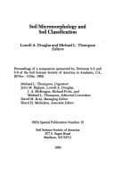 Tapa de Soil micromorphology and soil classification