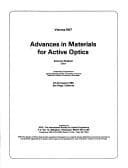 Tapa de Advances in materials for active optics