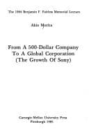 Tapa de From a 500-dollar company to a global corporation
