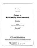 Tapa de Optics in engineering measurement