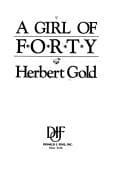Tapa de A girl of forty