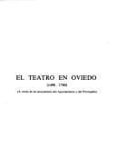 Tapa de El teatro en Oviedo (1498-1700)