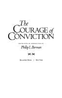 Tapa de The Courage of conviction