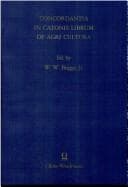 Tapa de Concordantia in Catonis librum De agri cultura