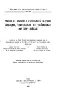 Tapa de Preuve et raisons à l'Université de Paris