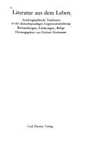 Tapa de Literatur aus dem Leben