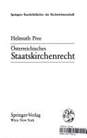 Tapa de Österreichisches Staatskirchenrecht
