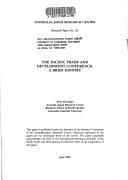 Tapa de The Pacific Trade and Development Conference