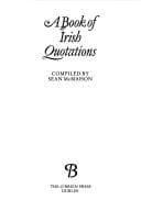 Tapa de A Book of Irish quotations