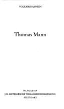 Tapa de Thomas Mann