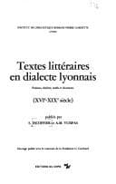 Tapa de Textes littéraires en dialecte lyonnais