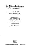Tapa de Der Nationalsozialismus an der Macht