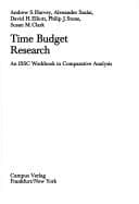Tapa de Time budget research