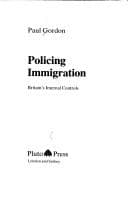 Tapa de Policing immigration