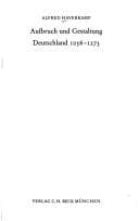 Tapa de Aufbruch und Gestaltung, Deutschland 1056-1273