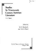 Tapa de Studies in nineteenth century Austrian literature
