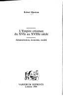 Tapa de L' Empire ottoman du XVIe au XVIIIe siècle