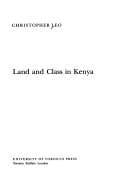 Tapa de Land and class in Kenya