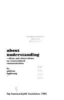 Tapa de About understanding