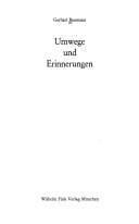 Tapa de Umwege und Erinnerungen