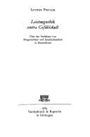 Tapa de Leistungsethik contra Gefühlskult