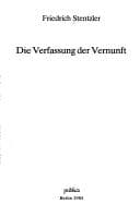 Tapa de Die Verfassung der Vernunft