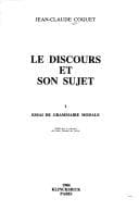 Tapa de Le discours et son sujet