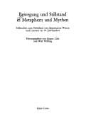 Tapa de Bewegung und Stillstand in Metaphern und Mythen: Fallstudien zum Verhältnis von elementarem Wissen und Literatur im 19. Jahrhundert (Sprache und Geschichte) (German Edition)