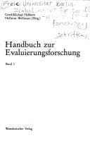 Tapa de Handbuch Zur Evaluierungsforschung