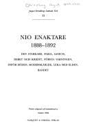 Tapa de Nio enaktare 1888-1892