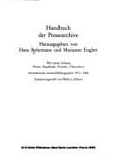 Tapa de Handbuch der Pressearchive