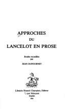 Tapa de Approches du Lancelot en prose