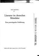 Tapa de Literatur im deutschen Mittelalter