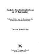 Tapa de Deutsche Geschichtsschreibung im 19. Jahrhundert
