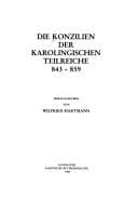 Tapa de Die Konzilien der karolingischen Teilreiche, 843-859
