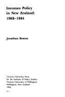 Tapa de Incomes policy in New Zealand, 1968-1984