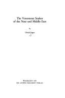 Tapa de The venomous snakes of the Near and Middle East