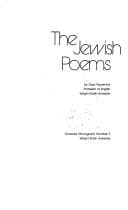Tapa de The Jewish poems