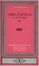 Tapa de Obra poética