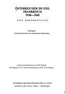 Tapa de Österreicher im Exil: Frankreich, 1938-1945 : eine Dokumentation (German Edition)