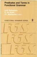 Tapa de Predicates and terms in functional grammar