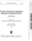 Tapa de Poezja polska okresu międzywojennego