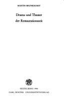 Tapa de Drama und Theater der Restaurationszeit