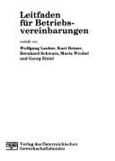 Tapa de Leitfaden für Betriebsvereinbarungen
