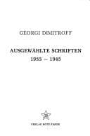 Tapa de Ausgewählte Schriften, 1933-1945