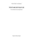 Tapa de Festarchitektur