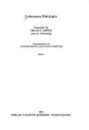 Tapa de Collectanea philologica